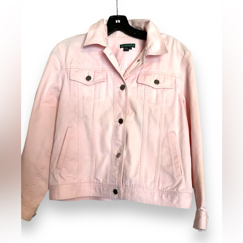 Lauren Ralph Lauren Sport pink denim jacket.